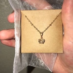 ✨Gold Crown Necklace with Crystal Rhinestone